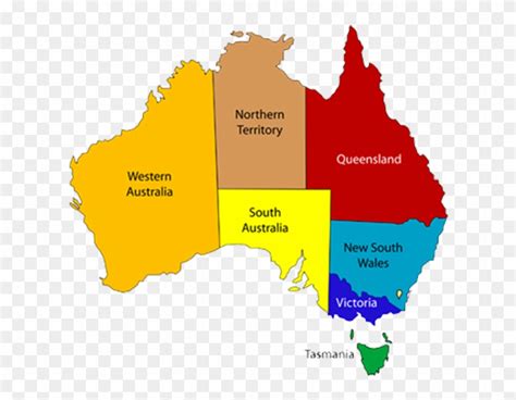 Australia Map Vector With States In Illustrator, SVG, JPG,, 47% OFF