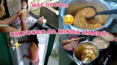 COMO FAÇO MEU FEIJÃO ALMOÇO SIMPLES LIMPEI A GELADEIRA MÃE DE