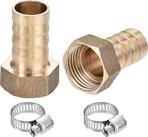 Sourcing Map Brass Barb Hose Fitting Connector Adapter 16mm Barbed X G1