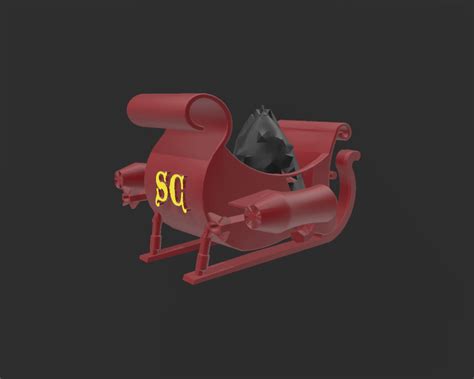 Stl File Christmas Supersonic Sleigh・3d Printing Model To Download・cults