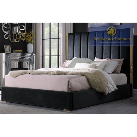 Jj039 Queen Velvet Bed Frame Caprice Furniture