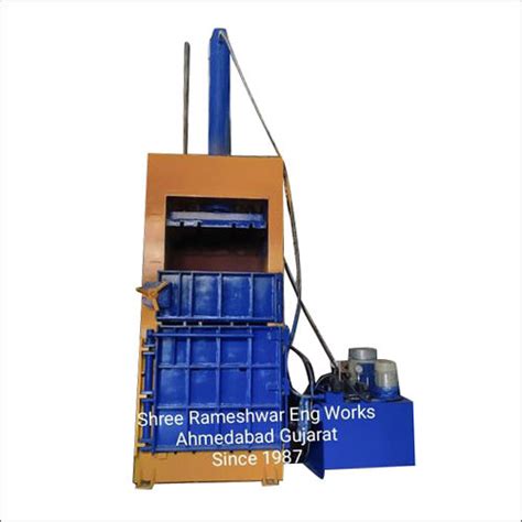 Single Box Single Cylinder With Bale Eject Pet Bottle Baling Machine At