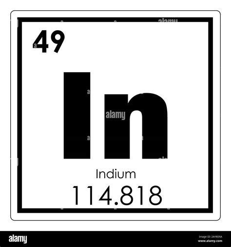 Indium Chemical Element Stock Photo Alamy