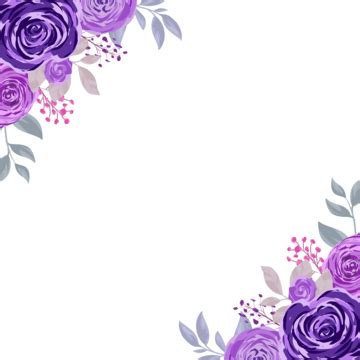 Couronne Violette à Motif Floral PNG Violet Couronne Cadres Fichier