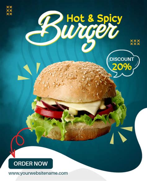 Burger Flyer Templates Design Deliciously Burger Promotions