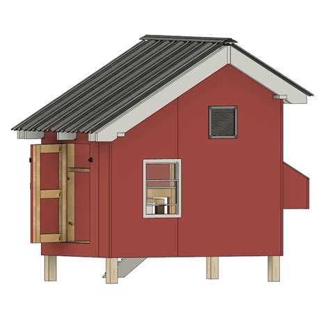 4x6 Halfway Chicken Coop Plans Etsy