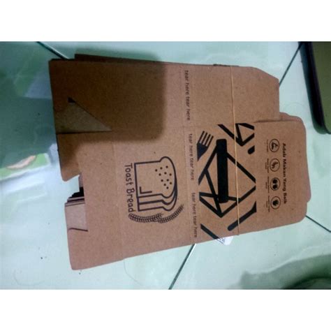 Jual Pcs Kemasan Bread Toast Kemasan Roti Bakar Take Away Roti Box