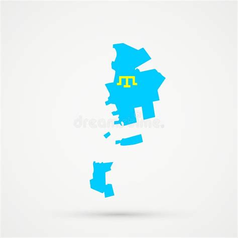 Gagauzia Map in Crimean Tatars Flag Colors, Editable Vector Stock ...