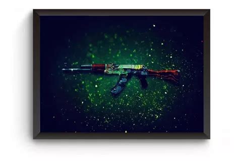 Poster Moldurado Csgo Ak Quadro Cs A X Parcelamento Sem Juros