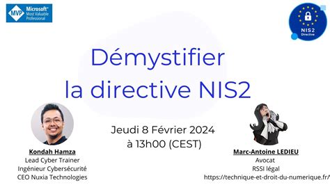 Démystifier la directive NIS2 YouTube