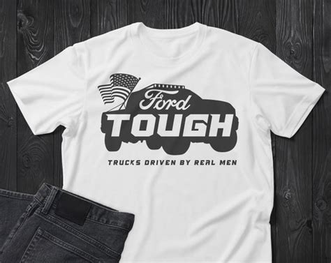 American Flag Ford Tough Svg Big Truck Lovers Png Cut Files Etsy