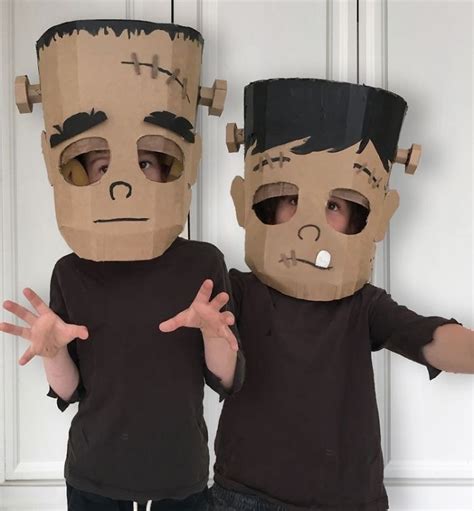 Frankenstein Head Halloween Diy Crafts Halloween Kostüm Holidays