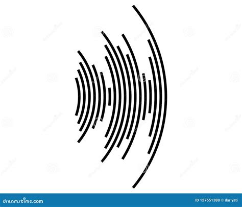 Ic Ne D Onde Sonore Illustration Stock Illustration Du Noir