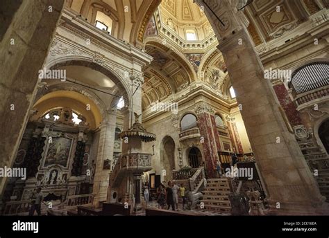 Interior of a Catholic church Stock Photo - Alamy