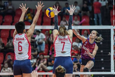 Choco Mucho Blasts Creamline For First Time In Five Set Thrilller The