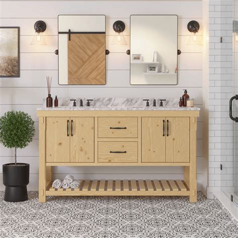 Bathroom Vanity Natural Wood – Rispa