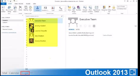 An Overview Of The Navigation Bar In Microsoft Outlook 2013 Outlook