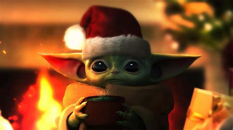 100 Baby Yoda Cartoon Wallpapers