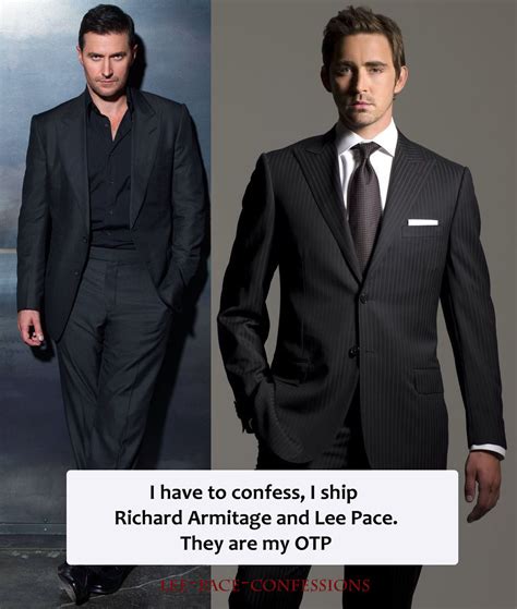 Lee-Pace-Confessions — I have to confess, I ship Richard Armitage and ...