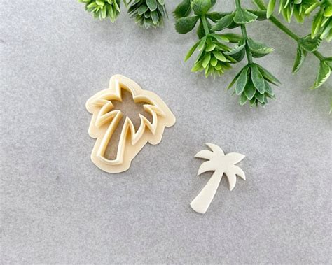 Palm Tree Summer Clay Cutter Palm Summer Polymer Clay Cutter Etsy