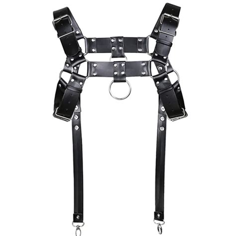 Men Bondage Leather Belt Chest Harness Slave Fetish Restraints Straps Belts Gay Buckles Fetish