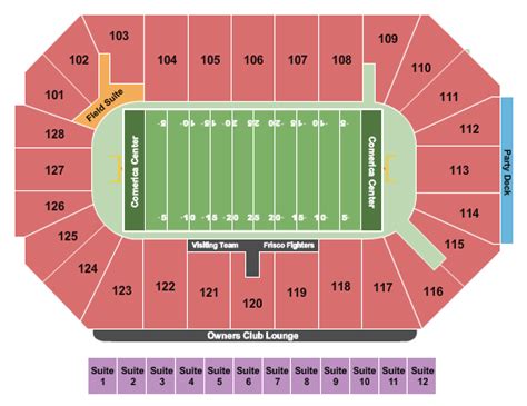 Comerica Seating Chart View Elcho Table