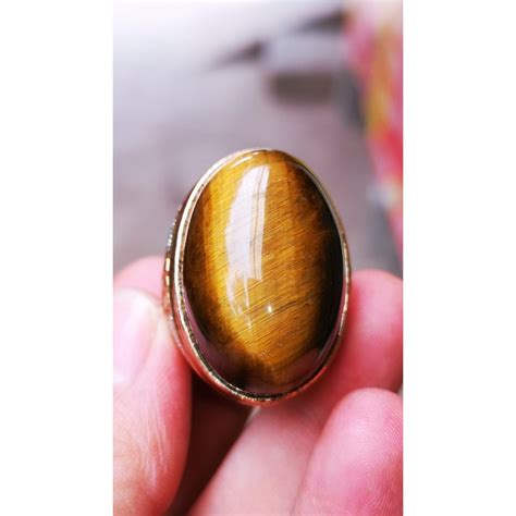 Jual Natural Batu Akik Antik Sepah Tiger Eye Bulu Macan Superjumbo Big