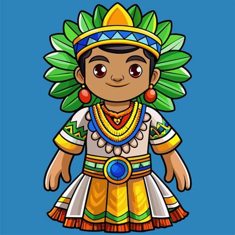 drawing   boy   tribe premium ai generated vector