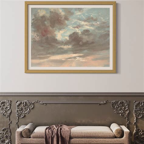 Sky Art Print Oil Painting Print Antique Art Print - Etsy