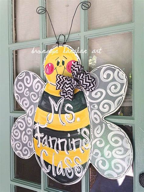 Bumblebee Door Hanger Bronwyn Hanahan Art