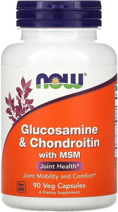 Glucosamine And Chondroitin With Msm By Now Foods At Zumub