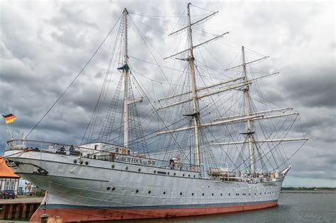 Gorch Fock One Stralsund Sailing Free Photo On Pixabay