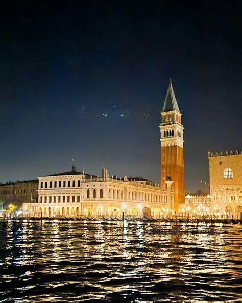 Venice Venezia Italy Italia San Marco Night Venice City Italy Photo