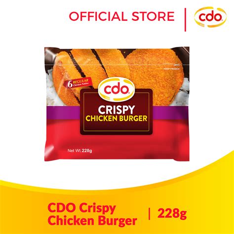 Cdo Crispy Chicken Burger 228g Lazada Ph