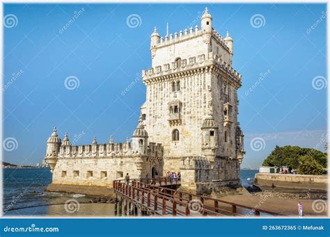 Belem Tower An Ancient Fortress In Lisbon Portugal Stock Image