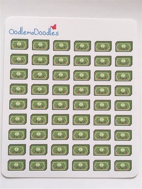 Kawaii Money Stickers B38