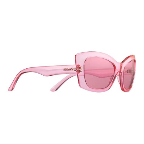 Prada Prada Postcard Fluo Pink Cat Eye Sunglasses Prada Postcard Collection Sunglasses