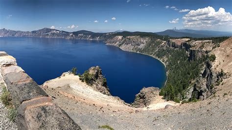 Wineglass Viewpoint On Rim Drive At Crater Lake National Park