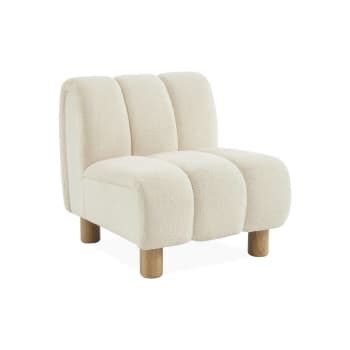 Fauteuil Bouclettes Crues Noham Maisons Du Monde