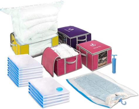 Amazon Vounot Pack Storage Bags With Zips And Handles For Duvets