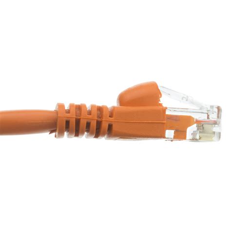 Cat6a Orange Copper Ethernet Cable 10Gbit 500MHz 10ft