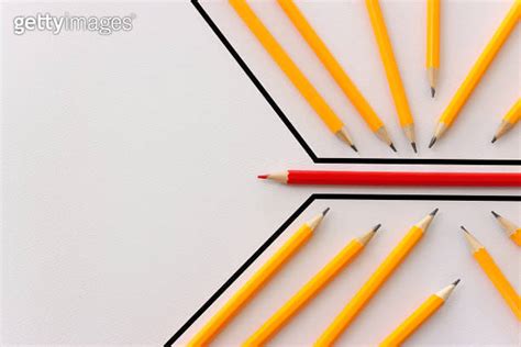 Image Of Pencil Overcoming Barrier Obstacle