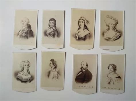 Lot De Photos Anciennes Cdv Portraits De Personnages Connus Charlet