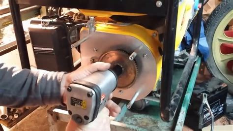 MODIFY A GENERATOR SET FROM CORD TO ELECTRIC POWERED MODIFICA AVVIO A