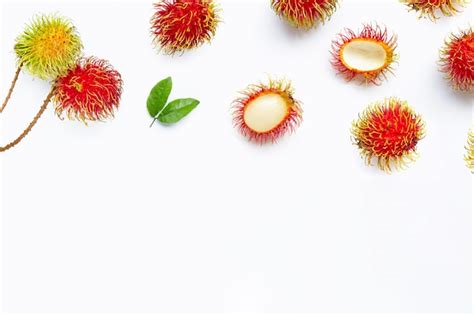 Premium Photo Rambutan Isolated On White Background