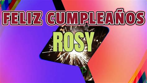 Feliz Cumpleaños Rosy Versión Rock YouTube