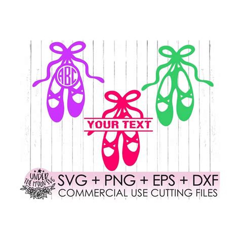 Ballet Shoes Monogram Svg Ballerina Svg Ballet Shoes Svg Inspire Uplift