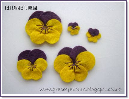 How To Make A Felt Diy Pansy Flower Bookmark Tutorial Felting