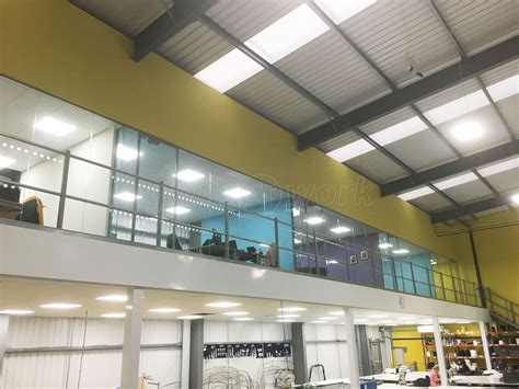 From Glass At Work Glass Partition Offices On Mezzanine For Canvasman Ltd In Baildon West