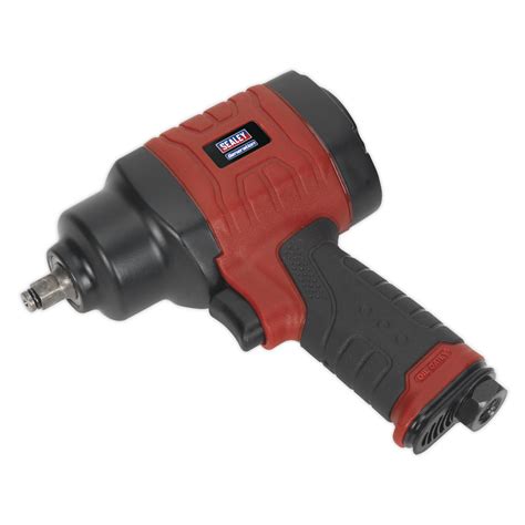 3 8 Sq Dr Composite Air Impact Wrench Twin Hammer GSA6000 Sealey